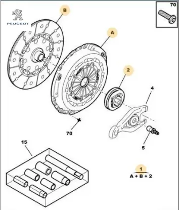 DEBRİYAJ BASKI PLAKA BOXER 2.2HDI 120BG 06->(Güçlendirilmiş) resmi