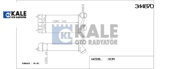TURBO RADYATÖRÜ 308-5008-PARTNER TEPEE DV6 EURO 5 resmi