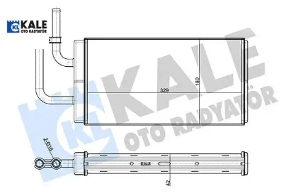 KALORİFER RADYATÖRÜ ARKA BRAZING  JEST resmi