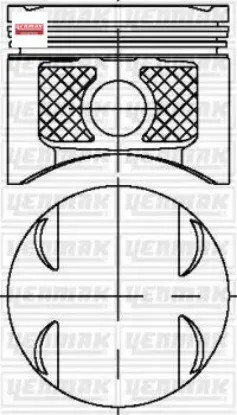 MOTOR PİSTON+SEGMAN 0.50 MGN II-CLIO II-CLIO III-MODUS-SCENIC II K4J 1.4 16V 80.00 resmi