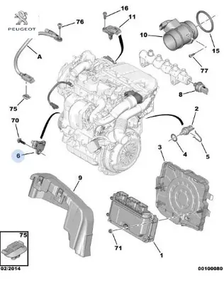 MOTOR DEVİR KAPTÖRÜ  206-207-3008-FIESTA 1.4/DV6 resmi