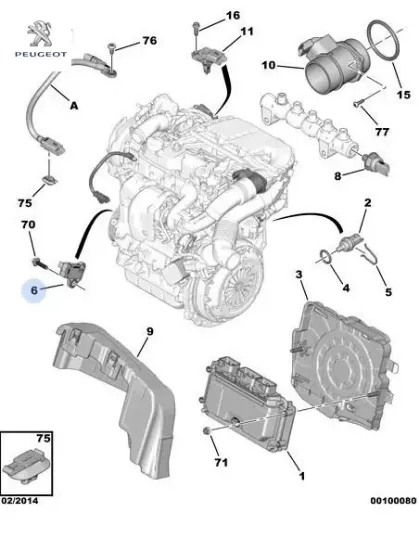 MOTOR DEVİR KAPTÖRÜ  206-207-3008-FIESTA 1.4/DV6 resmi