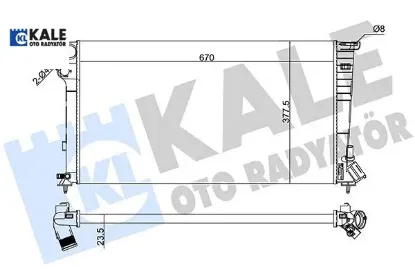 RADYATÖR 2 SIRA AL+PL SİS. PARTNER YM.-1330.41-133 resmi