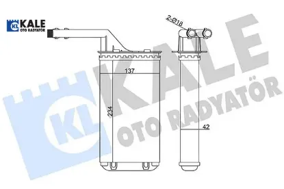 KALORİFER RADYATÖRÜ 106-SAXO VALEO TIPI 96-> resmi