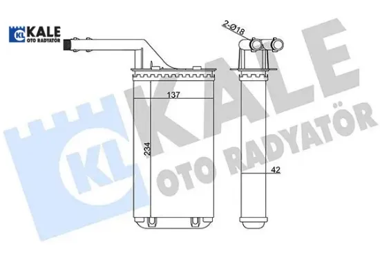 KALORİFER RADYATÖRÜ 106-SAXO VALEO TIPI 96-> resmi