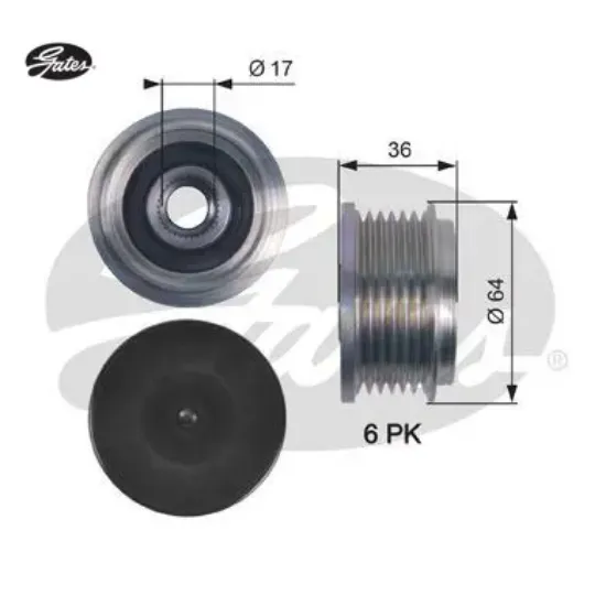 ALTERNATÖR KASNAĞI Rulmanlı BOXER III-TRANSIT 2.2H resmi