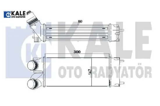 TURBO RADYATÖRÜ PARTNER B9-308-3008-5008-C4 1.6HDI resmi