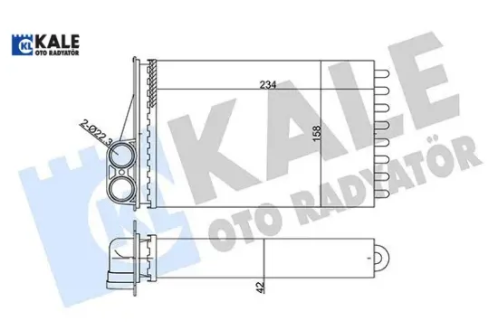 KALORİFER RADYATÖRÜ  207 1.4-1.6 resmi