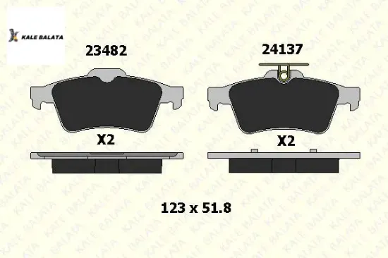 ARKA FREN BALATASI 508-C5 III-FOCUS-CONNECT Segman resmi