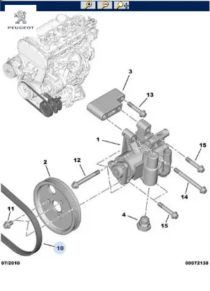 DİREKSİYON POMPA KAYIŞI 4 PK 922 BOXER 06-> resmi