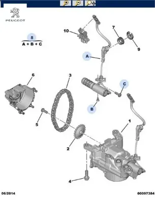 YAĞ POMPA ELEKTROVANA 2008 207 208 308 resmi