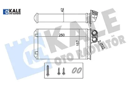 KALORİFER RADYATÖRÜ 406 1,6/1,8/2,0 16V/6448.G9/KALE resmi