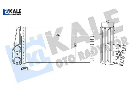 KALORİFER RADYATÖRÜ 307 1.4-1.6-2.0 16V <-06 MAN. resmi