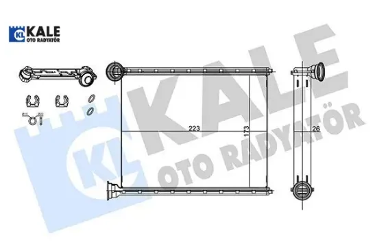 KALORİFER RADYATÖRÜ 308-RCZ-C3 PICASSO 1.4-1.6 16V resmi