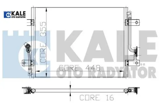 KLİMA RADYATÖRÜ-KONDENSER 1 SIRA ALB SİS. PALİO 1 resmi