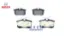 Arka Fren Balatasi 307-308-partner 96-> Bosch  GDB1330/ 440605713R/ 4254.20   NISSAN, OPEL, RENAULT, CITROEN 986461769 resmi
