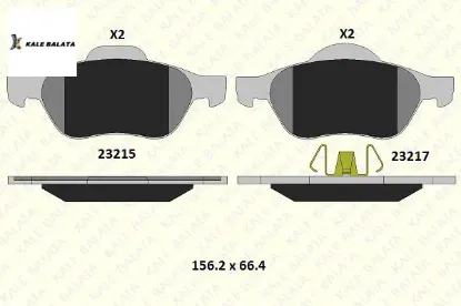 ÖN FREN BALATASI MEGANE II-LAGUNA III resmi