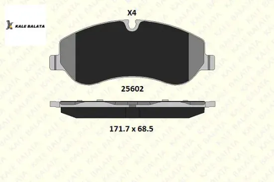 ÖN FREN BALATASI V362 TRANSIT CUSTOM resmi
