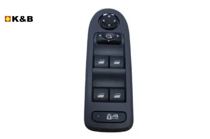 CAM AÇMA DÜĞMESİ SİYAH 308-508-C5 X7 08-10 resmi
