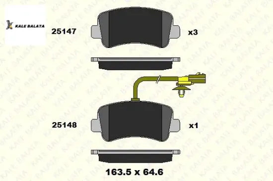 ÖN FREN BALATASI 1 FİŞ MASTER III-MOVANO B 10-> resmi
