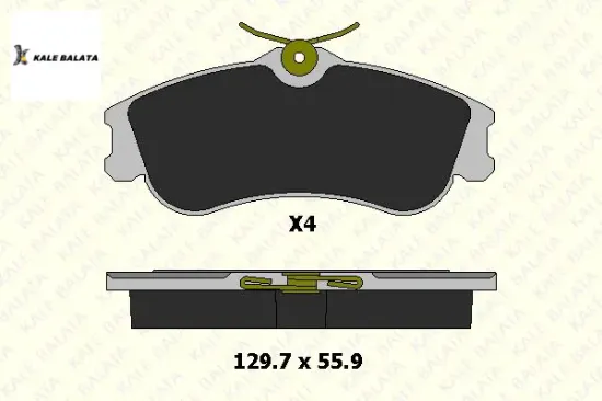 ÖN FREN BALATASI 206CC-206SW-PARTNER-C2-C3 resmi