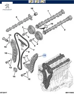 ZİNCİR GERGİ TAKOZU 308-C3 EP6 resmi