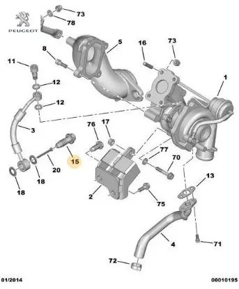 TURBO EMİş BORU VİDASI resmi