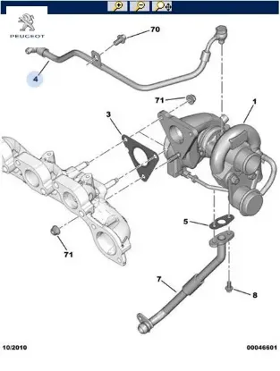 TURBO HORTUMU BOXER-TRANSIT V347 2.2HDI 06-./130/1 resmi
