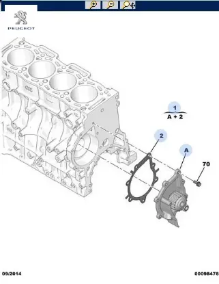 DEVİRDAİM POMPASI 508-5008-BOXER IV EURO6 DW10FU resmi