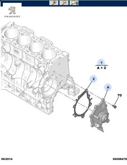 DEVİRDAİM POMPASI 508-5008-BOXER IV EURO6 DW10FU resmi