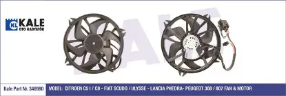 FAN MOTORU 407-C5 II BEYINLI 1.6HDI -2.0 16V-1.8 1 resmi