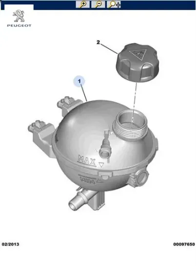 YEDEK SU DEPOSU 1007-207-C2-C3 DV6TD resmi