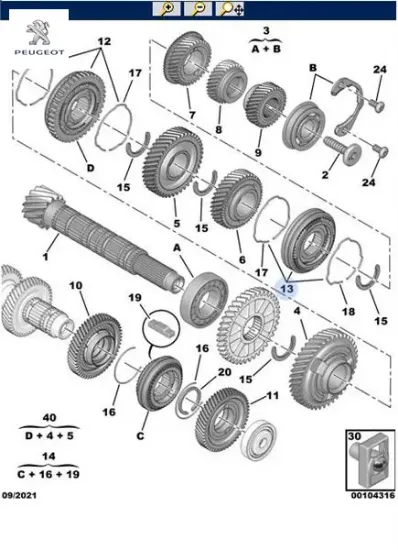 3-4 VİTES SENKROMEÇ BOXER BV5 MGLU resmi