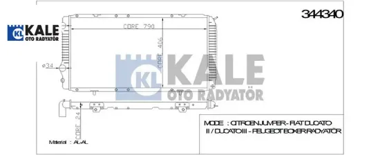 RADYATÖR BOXER I-IIDUCATO 2.0-2.5-2.8TD (94-06) (M resmi