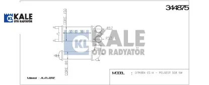 TURBO RADYATÖRÜ 508-C5 (EP6CDT) 1.6THP 16V 155) (0 resmi