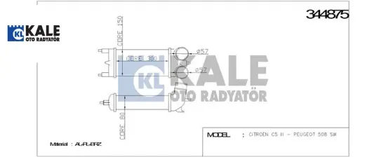 TURBO RADYATÖRÜ 508-C5 (EP6CDT) 1.6THP 16V 155) (0 resmi