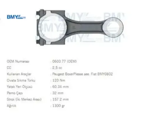 PİSTON KOLU  BOXER-DUCATO-MASTER 2.8HDI/S9U resmi
