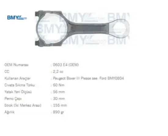 PİSTON KOLU   BOXER III-V347 Puma KISA-DUCATO III resmi