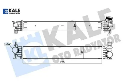 RADYATÖR INTERCOOLER Brazıng   DUCATO-BOXER IV  2.0/2.2 DW10FUC/DW12 EURO 6 /2.3JTD. resmi