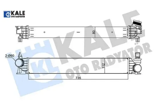 RADYATÖR INTERCOOLER Brazıng   DUCATO-BOXER IV  2.0/2.2 DW10FUC/DW12 EURO 6 /2.3JTD. resmi