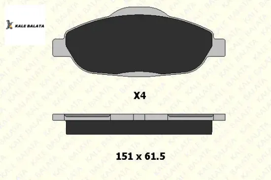 ÖN FREN BALATASI  308-3008-5008 1.4 -1.6 16V resmi
