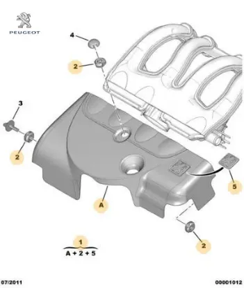 MOTOR ÜST KAPAK KLİPSİ PARTNER-206-306 resmi