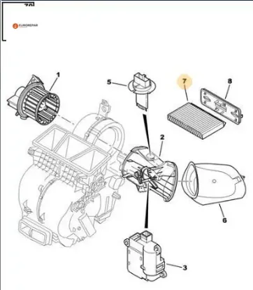 ERP POLEN FİLTRESİ 1007-307-308-407-C2-C3-C4-DS4 1.4/1.6/2.0HDI resmi