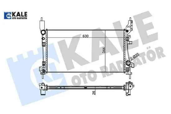 RADYATÖR KLİMALI BIPPER-FIORINO 1.3 JTD-1.4 HDI resmi