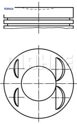 PİSTON SEGMAN 86,00mm STD. 306-406 2.0 16V/XU10J4R resmi