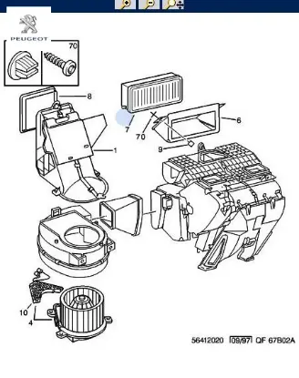 POLEN FİLTRESİ 806/6447.P2/PEUGEOT resmi