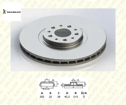 ÖN FREN DİSK AYNASI 305mm DOBLO III-500-COMBO resmi