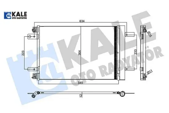 KLİMA RADYATÖRÜ 3008 II - 308 II - 5008 II - 508 EXPERT IVPARTNER - C4 PICASSO - JUMPY IV resmi