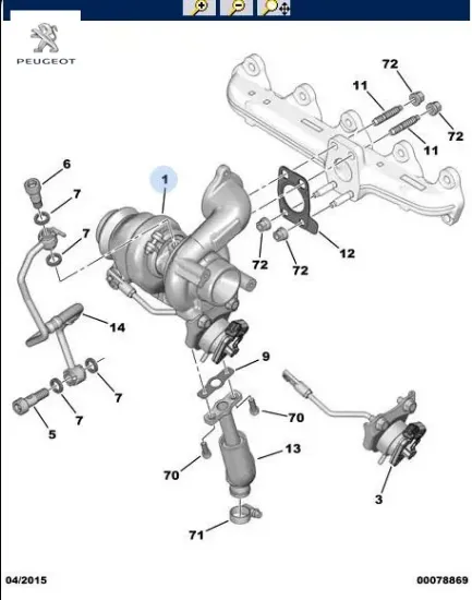 TURBO  EURO5 DV4C/DV6C resmi