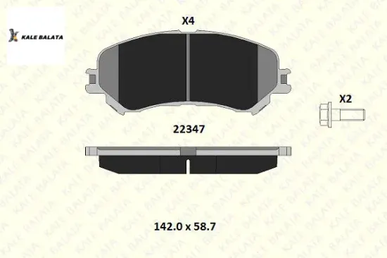 ÖN FREN BALATASI RENAULT MEGANE IV HB 15:. resmi